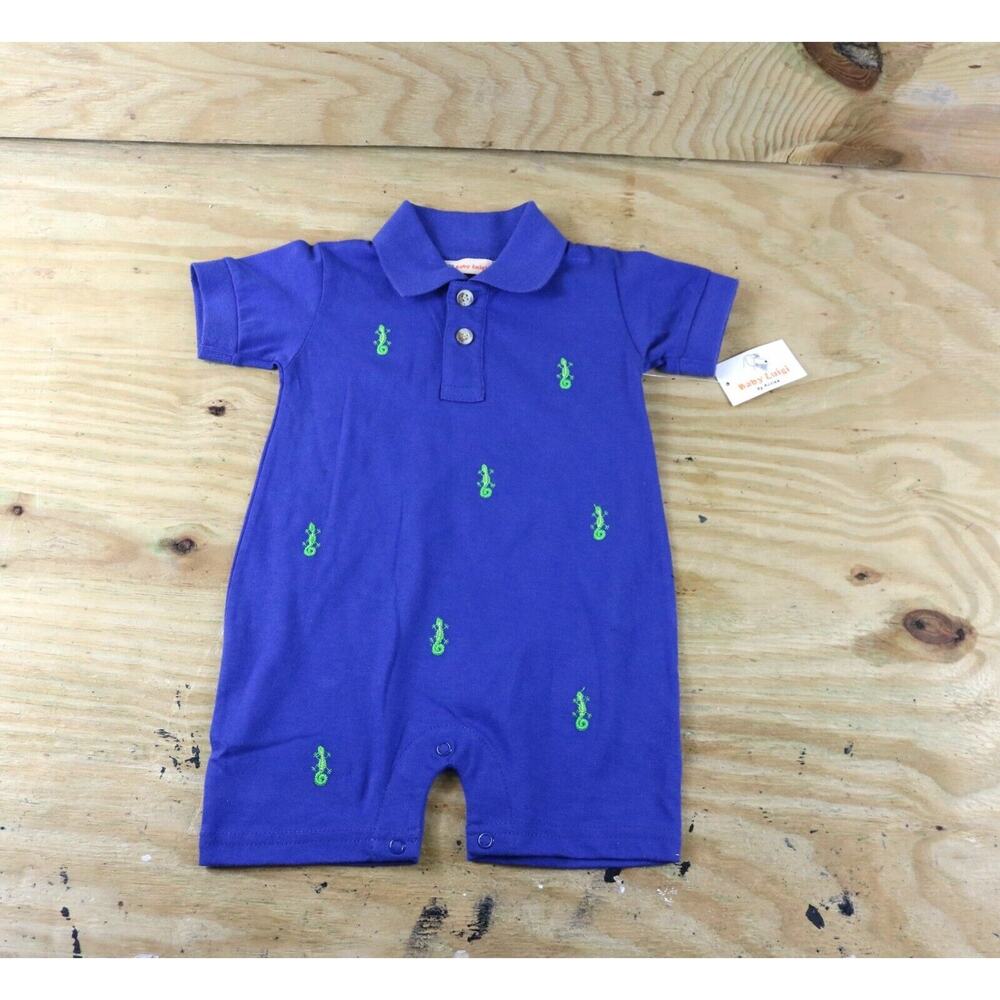 New Baby Luigi Acvisa Clothing One Piece Animal Print 12 month Baby Clothes Polo